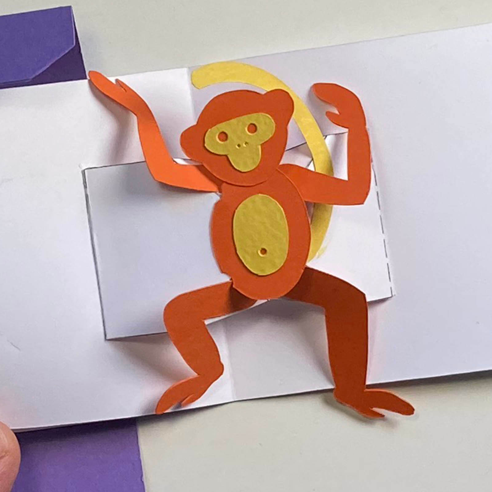 Monkey pop-up book design - by Shawn Sheehy